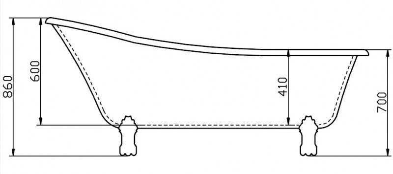 Vrijstaand bad PARIS PREMIUM