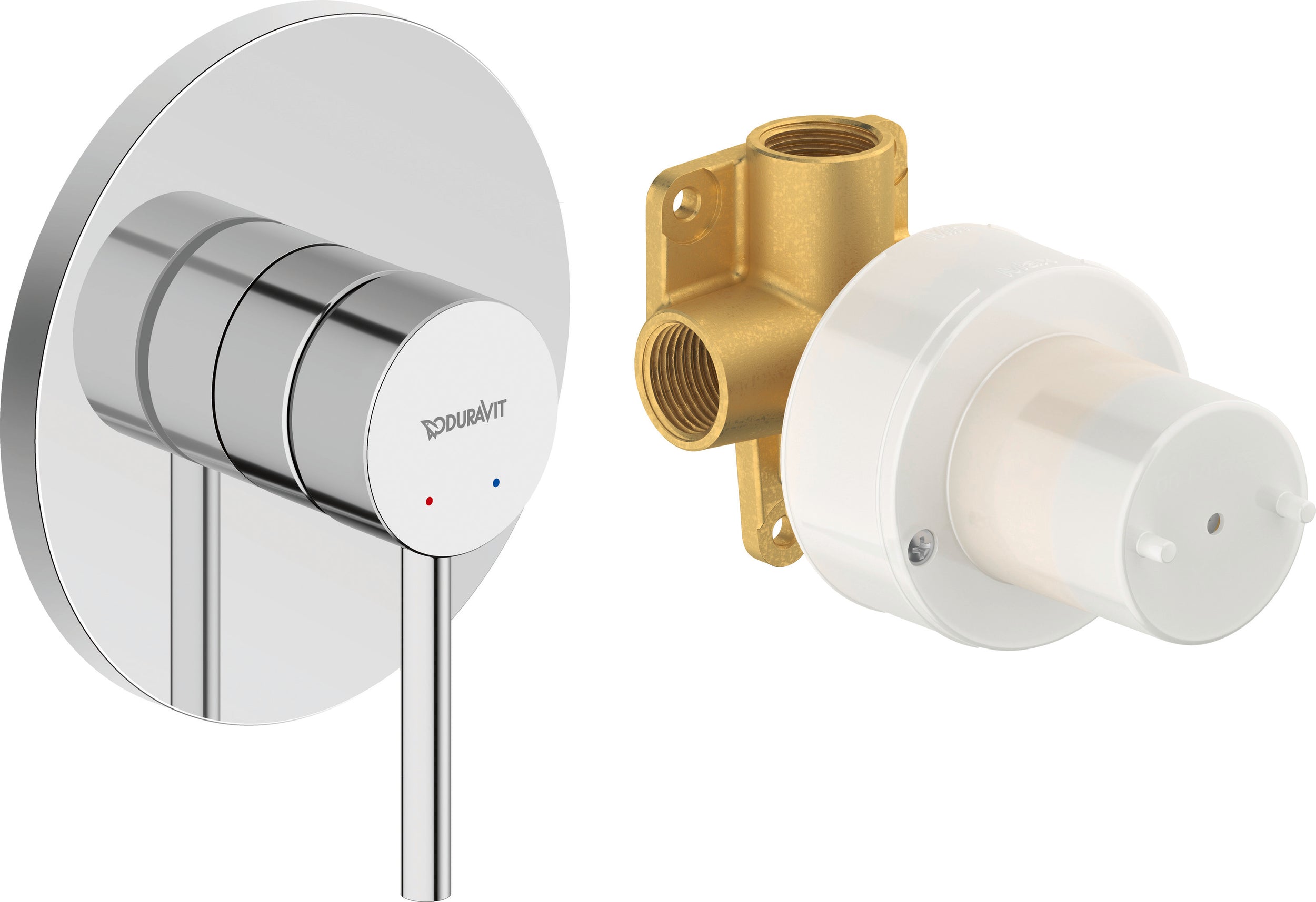 Duravit Circle inbouw ééngreepsmengkraan set hoogglans chroom