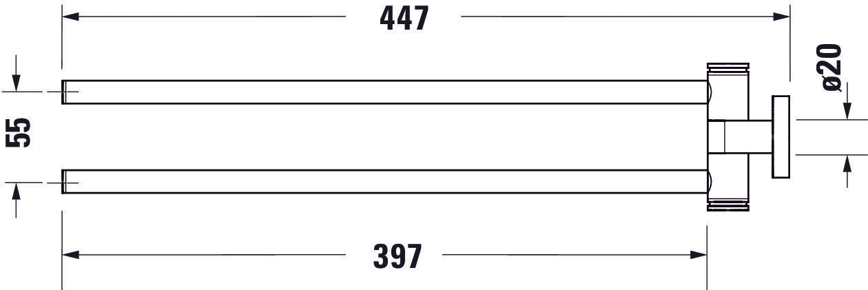 Duravit D-Code handdoekrek