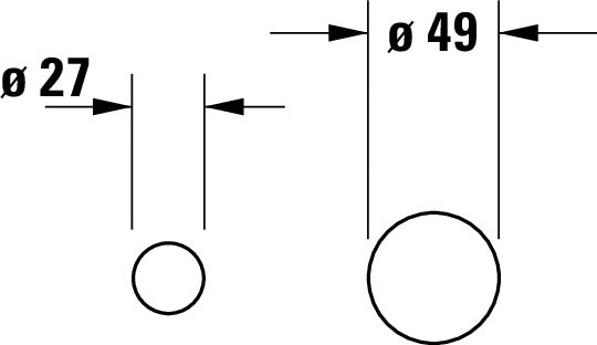 Duravit Circle Enkelhendel Wasbakkraan