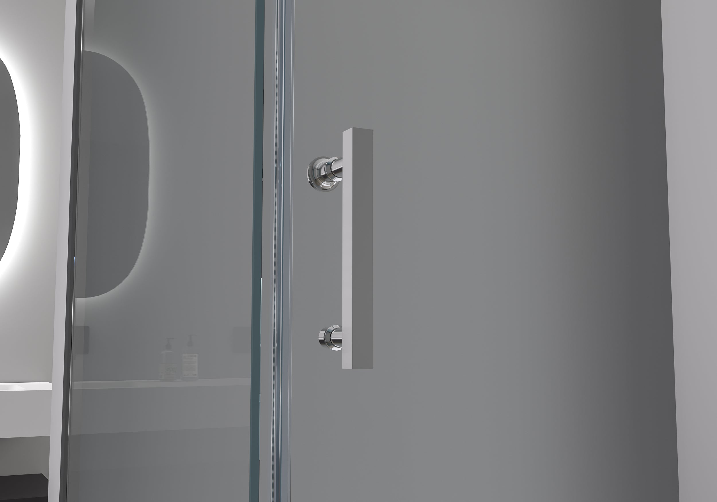 Douchewand met schuifdeur EX806