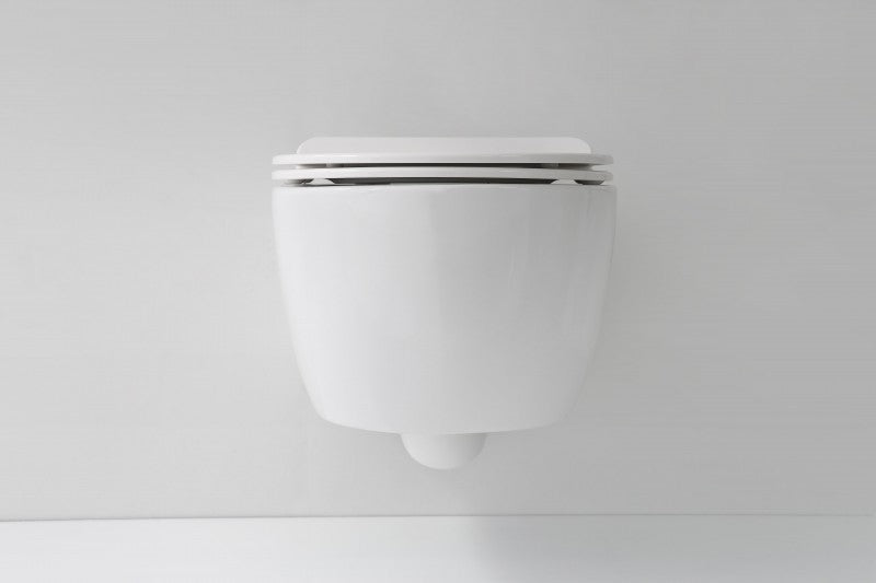 Randloos toilet NANO NT2039 - incl. toiletzitting soft-close deksel - wit glanzend