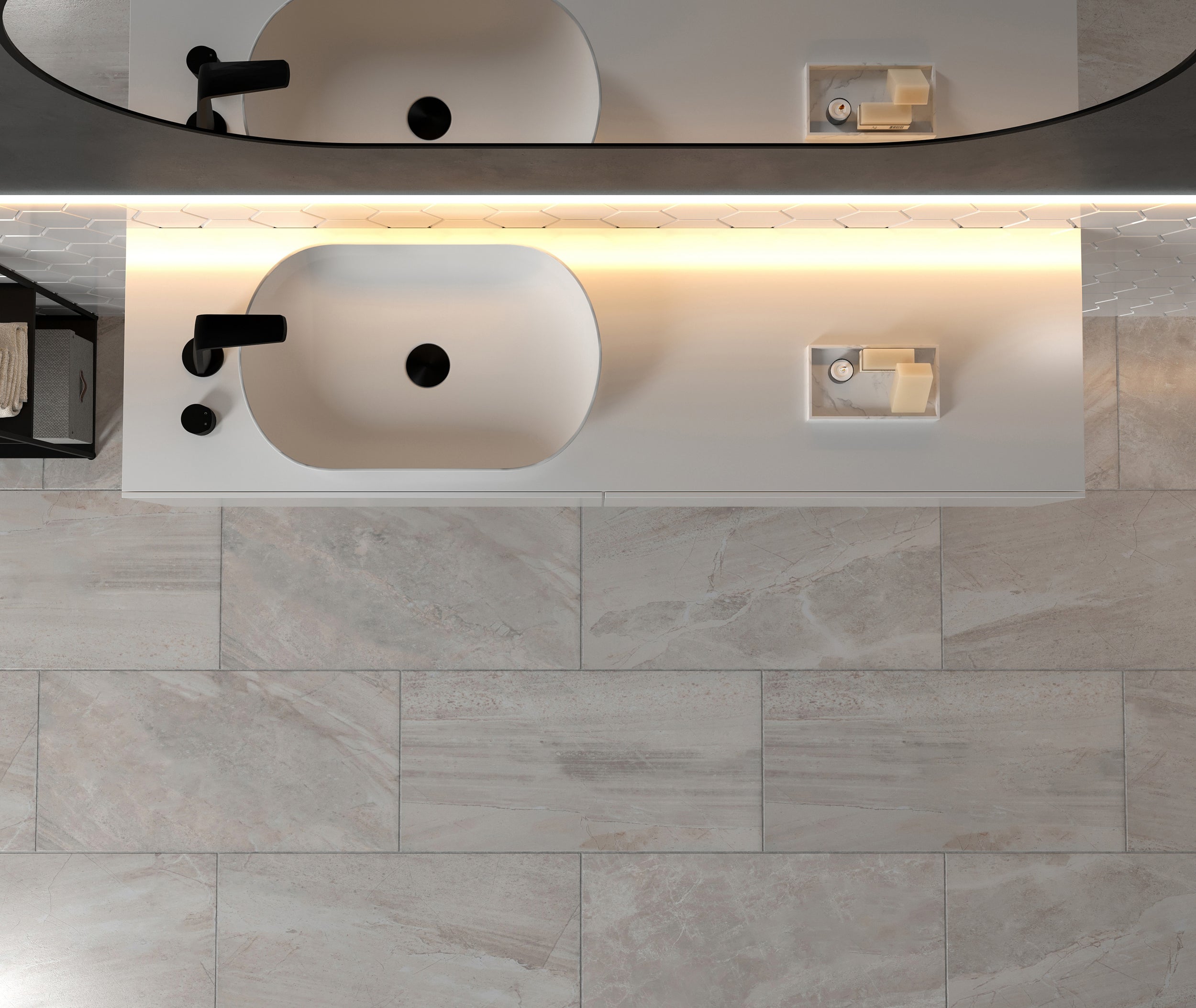 Opzet wastafel O-540