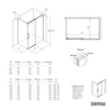 Vaste douchewand en schuifdeur DX906 FLEX