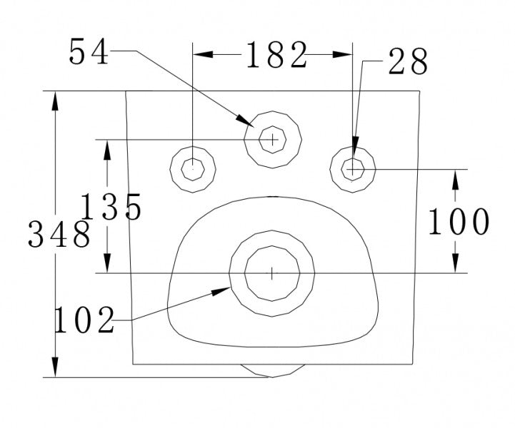 WC compleet pakket 39: WC B-8030R Zwart