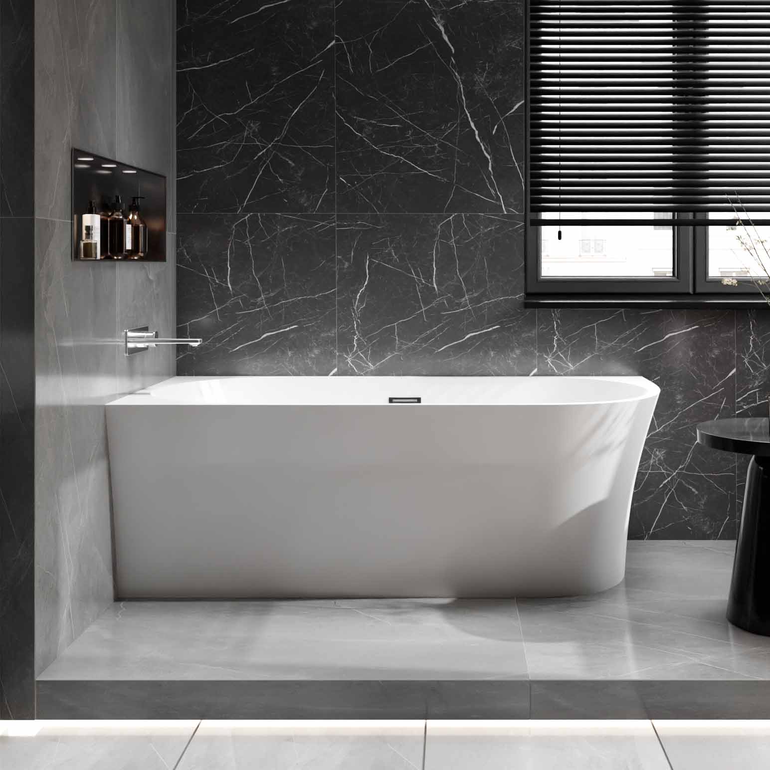 Hoekbad NOVA CORNER acryl