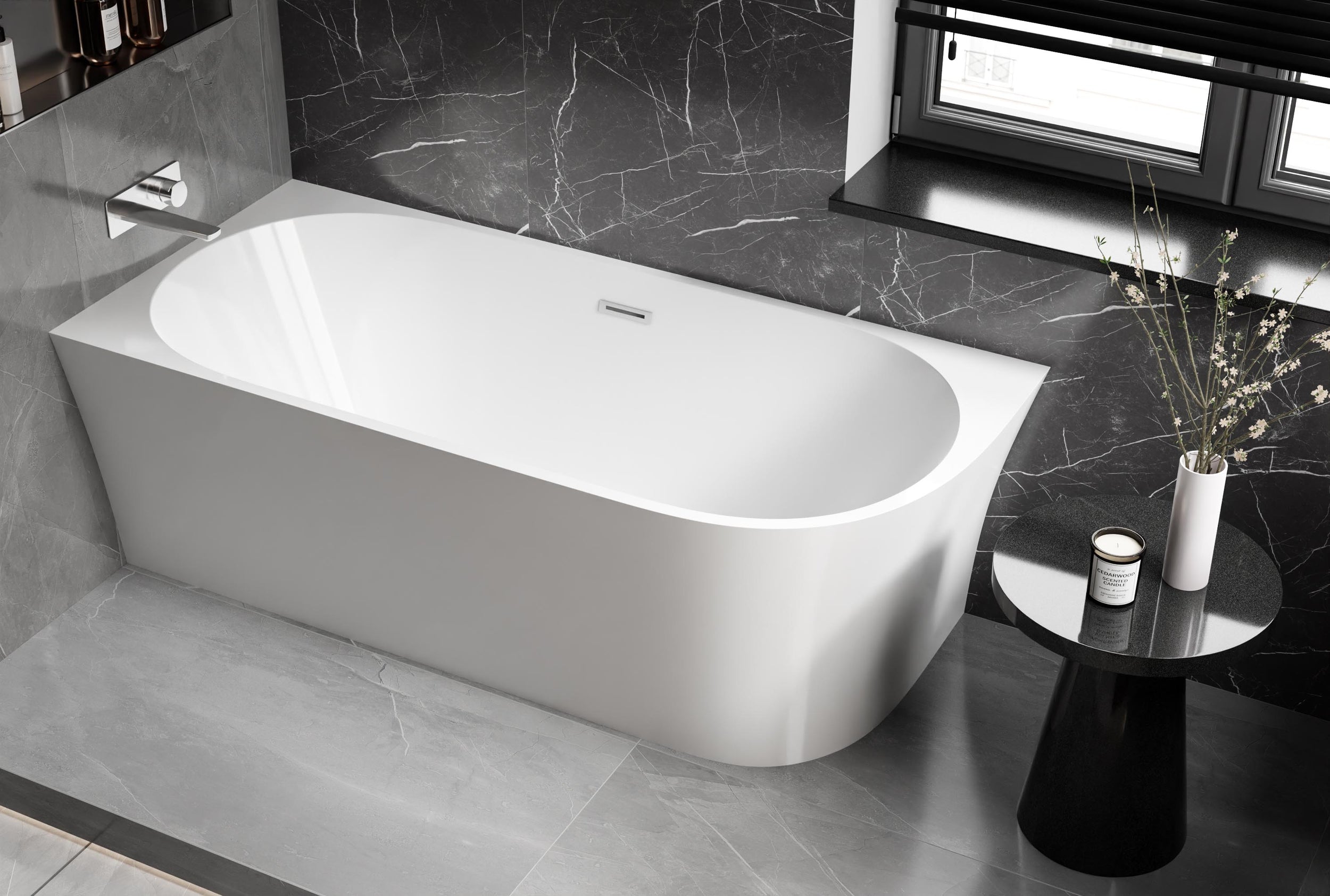 Hoekbad NOVA CORNER acryl