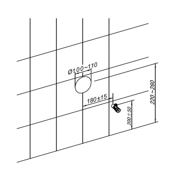 Opbouwreservoir sanitairmodule 805 voor hangtoilet - zwart