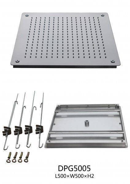 XXL regendouche roestvrij staal plafonddouche DPG5005