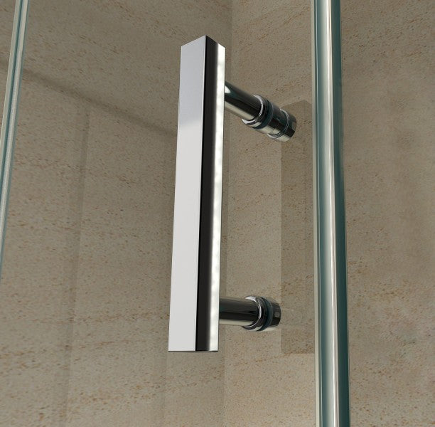 Douchewand met deur 8 mm nano echt glas EX416 - 90 x 90 x 195 cm