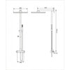 Douchesysteem 8921C Basic met SEDAL-thermostaat