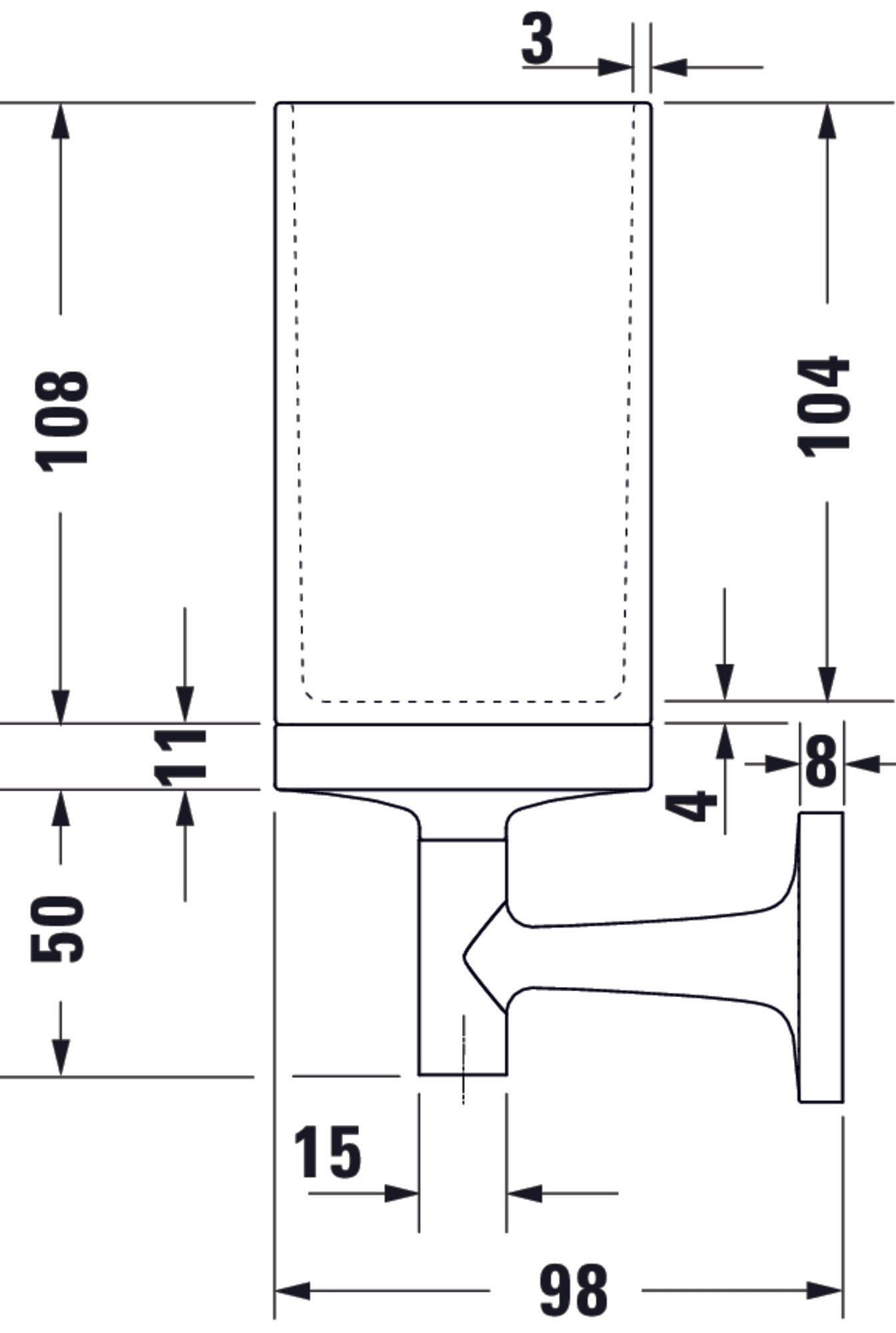 Duravit Starck T tandenpoetsbeker
