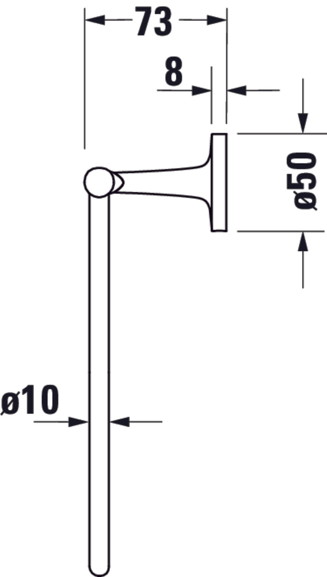 Duravit Starck T handdoekring
