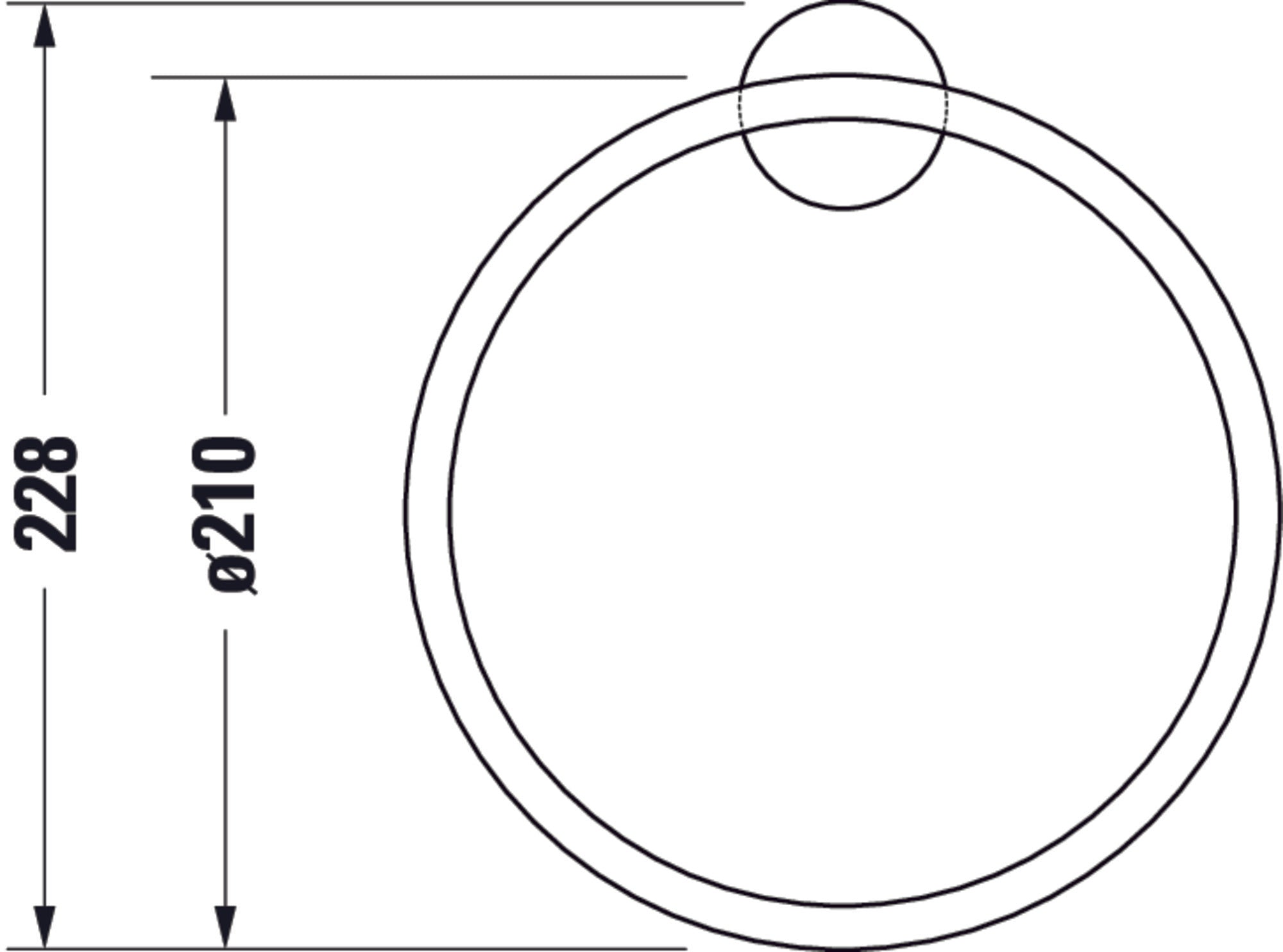 Duravit Starck T handdoekring