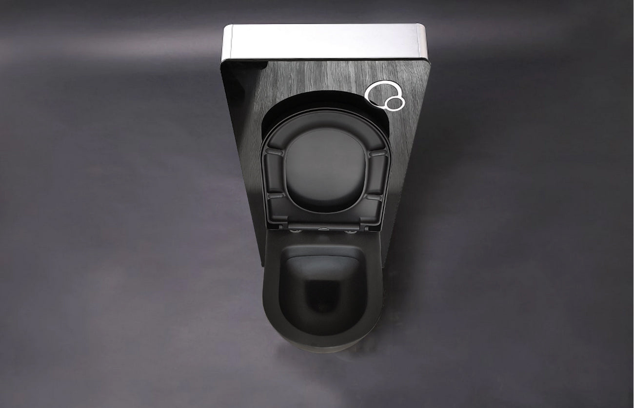 WC compleet pakket 45: WC B-8030R Zwart