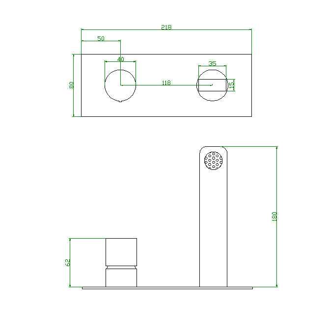 Inbouw wastafelkraan 9908C