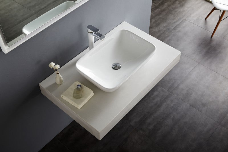 Waskom om neer te zetten NT3155 - sanitair keramiek - 58x38,5 cm