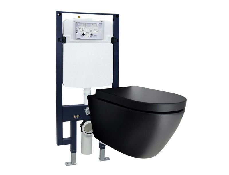 WC compleet pakket 42: WC B-8030R Zwart