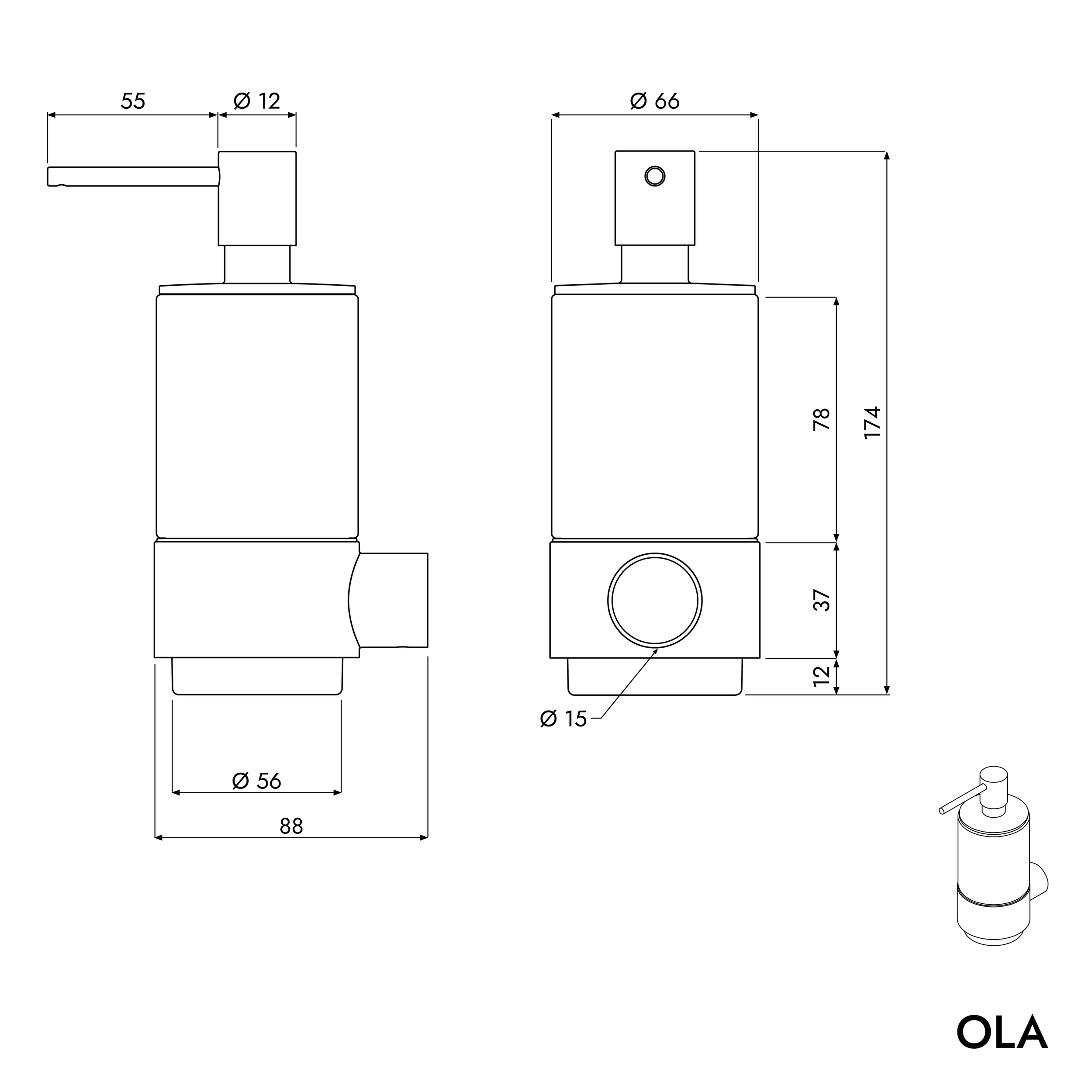 Zeepdispenser OLA