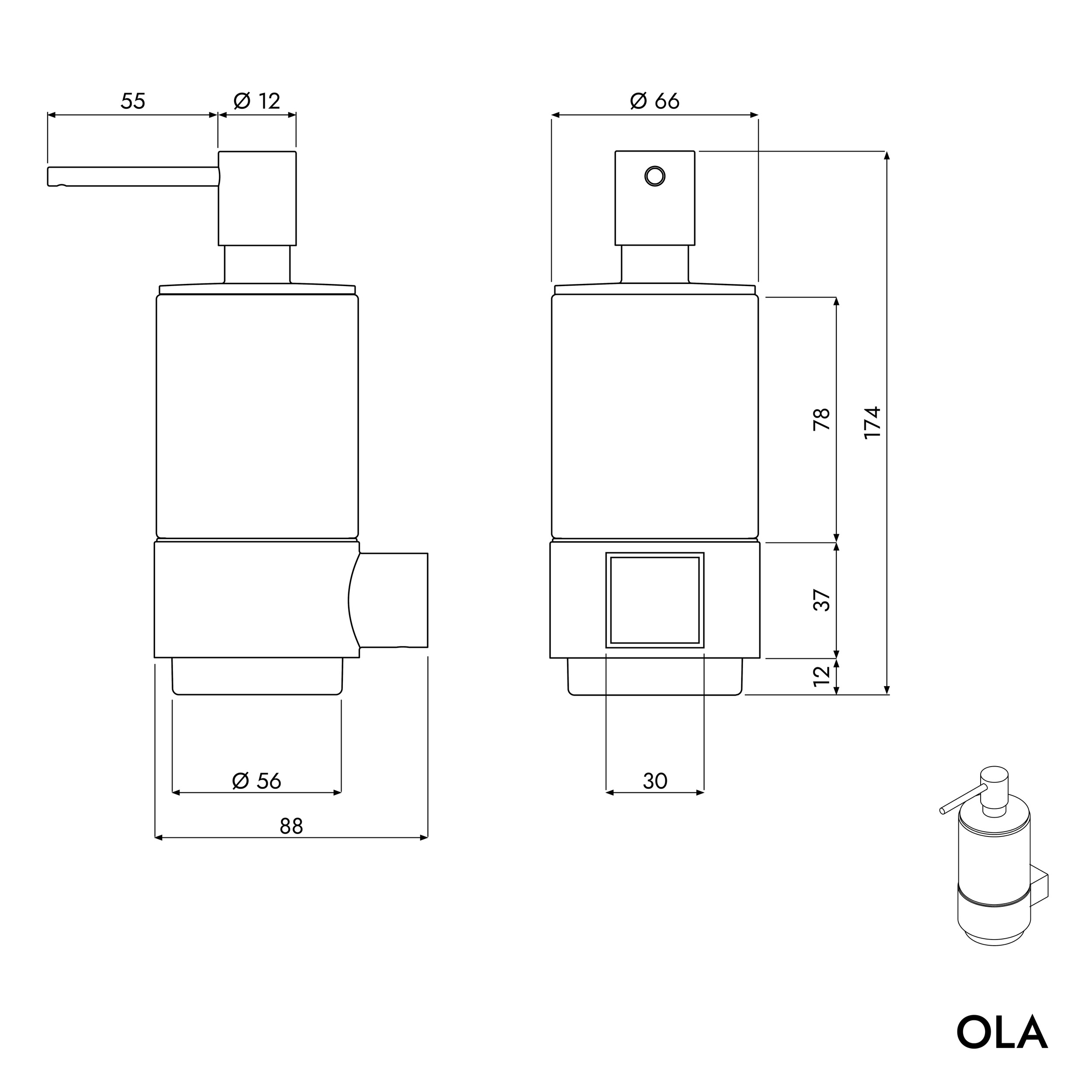 Zeepdispenser OLA