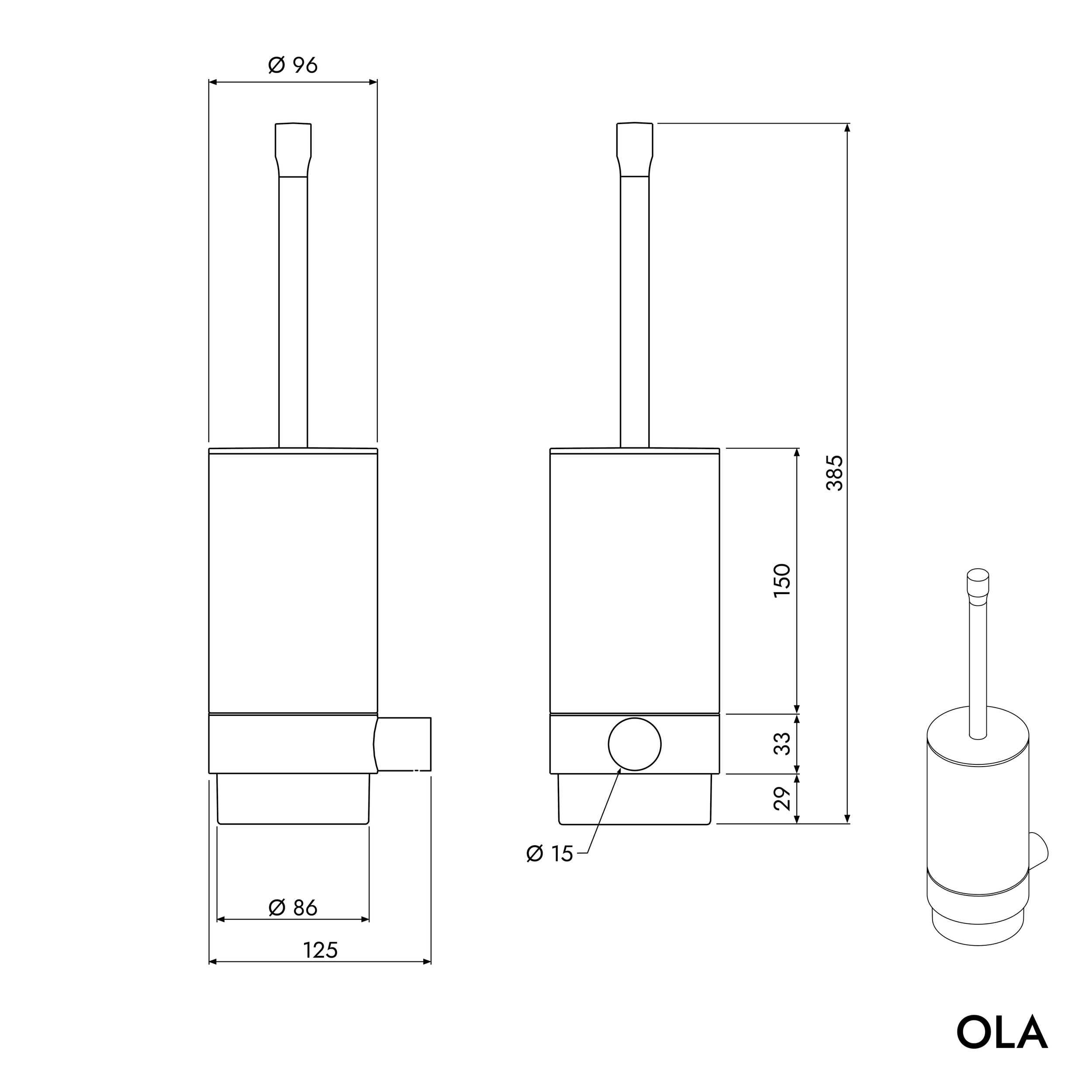 Toiletborstelset OLA