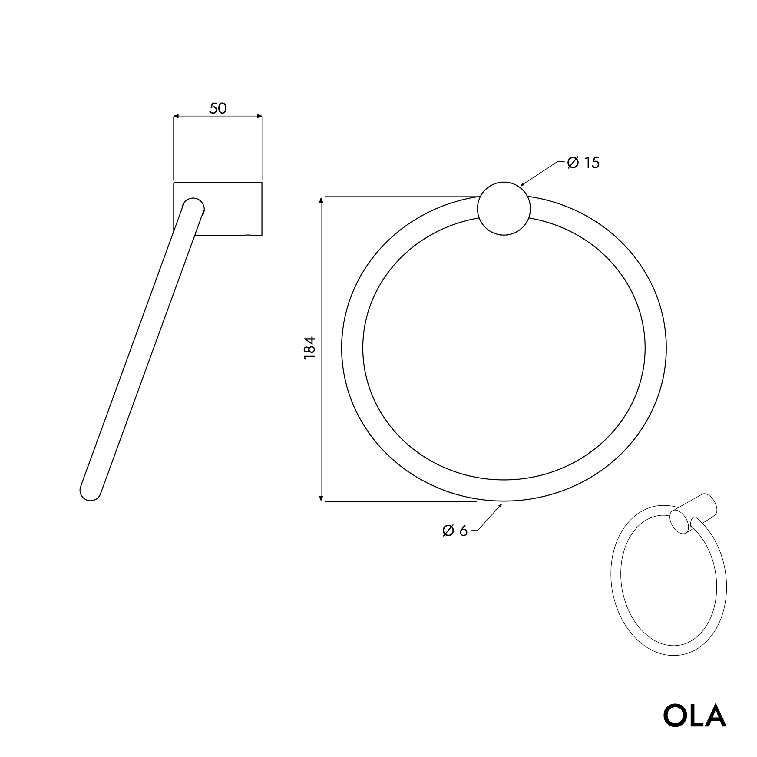 Handdoekring OLA