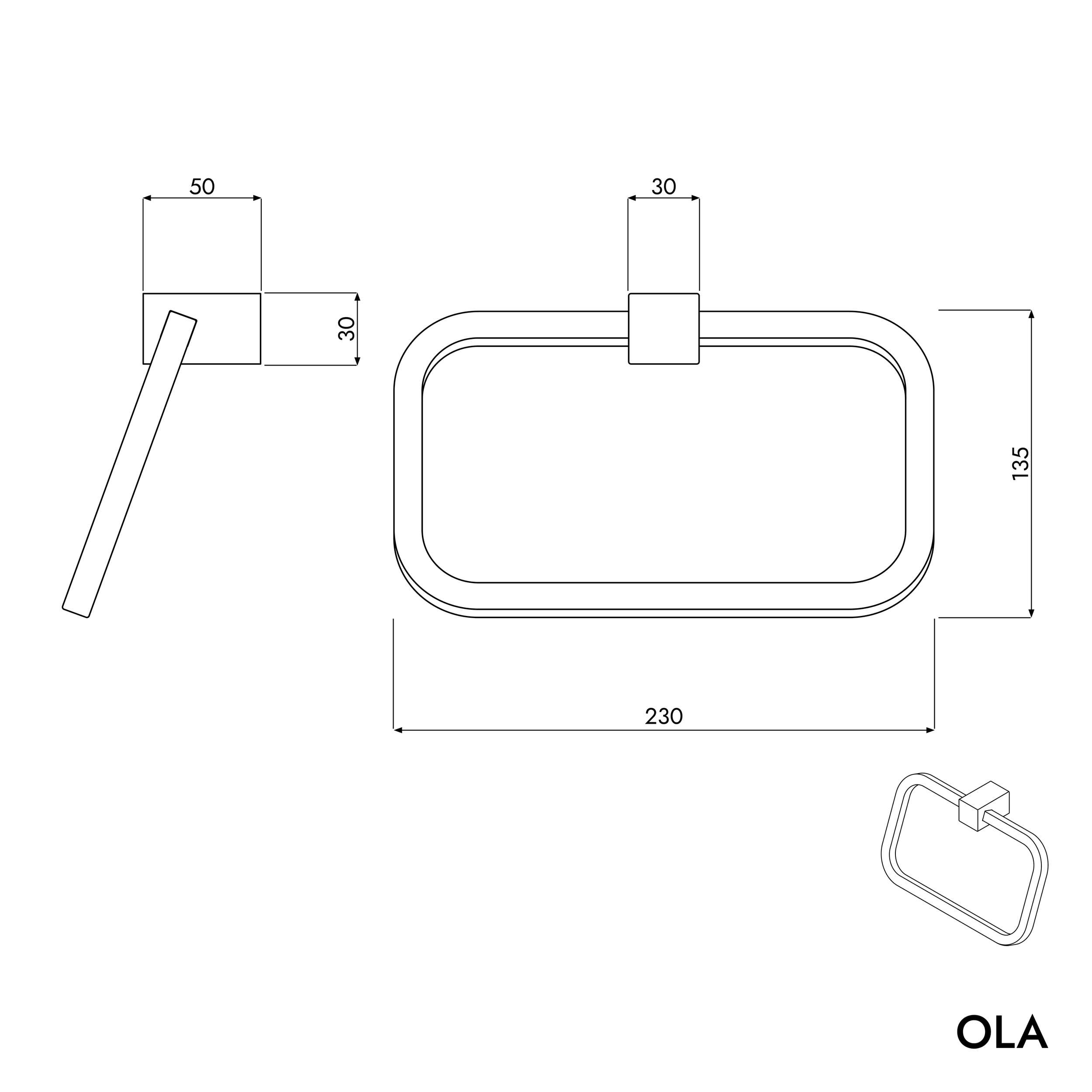 Handdoekring OLA