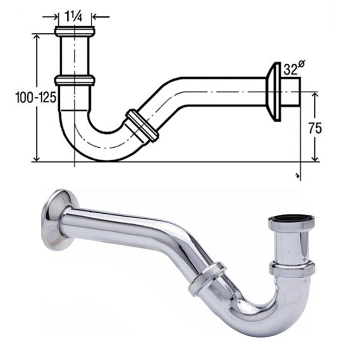 Hoogwaardig wandbidet CH2019V - Optionele accessoires