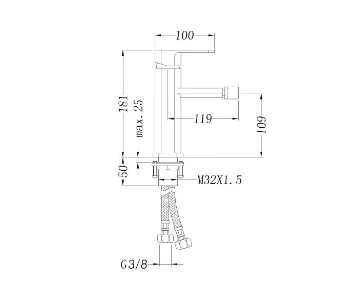 Bidet mengkraan 1238C