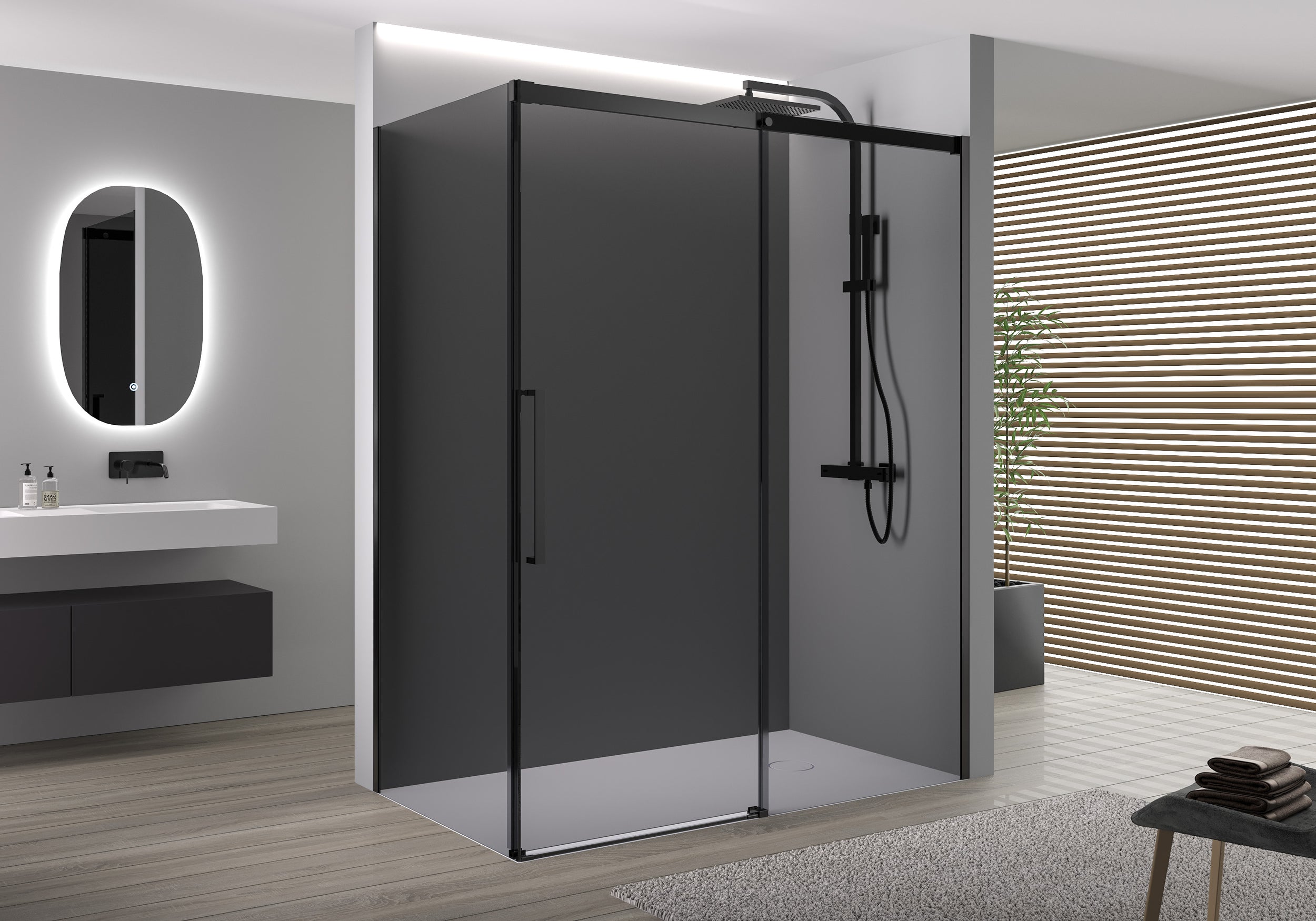 Hoekdouche met schuifdeur Soft-Close DX906 FLEX