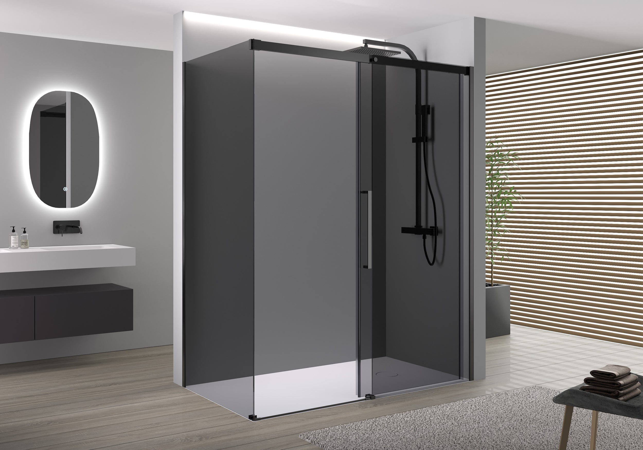 Hoekdouche met schuifdeur Soft-Close DX906 FLEX