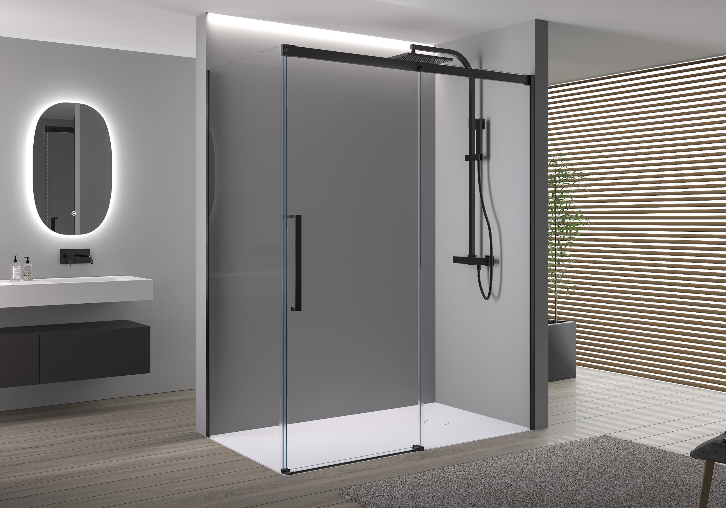 Hoekdouche met schuifdeur Soft-Close DX906 FLEX