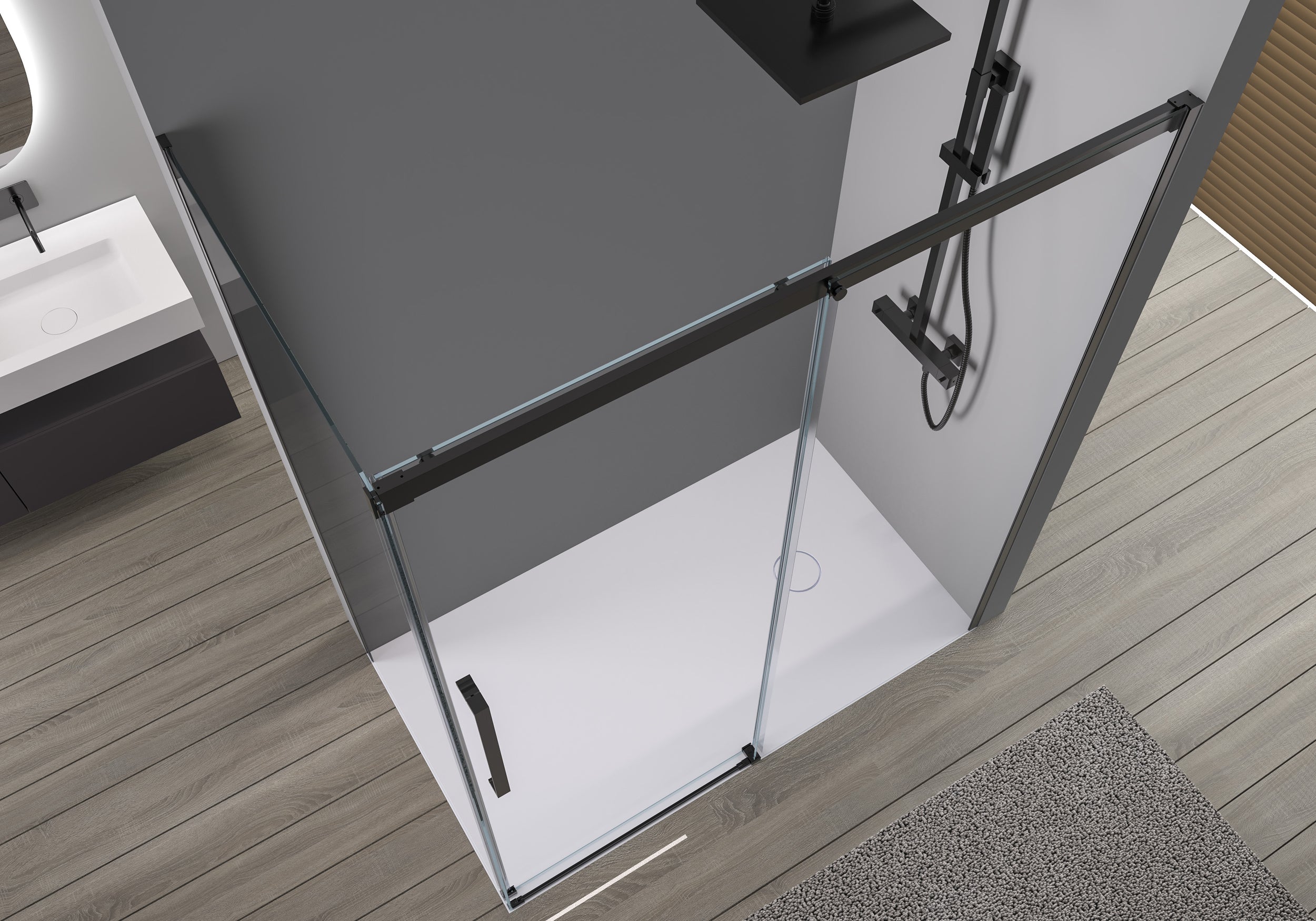 Hoekdouche met schuifdeur Soft-Close DX906 FLEX