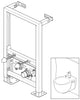 Wand-bidet voorwandelement G30013A