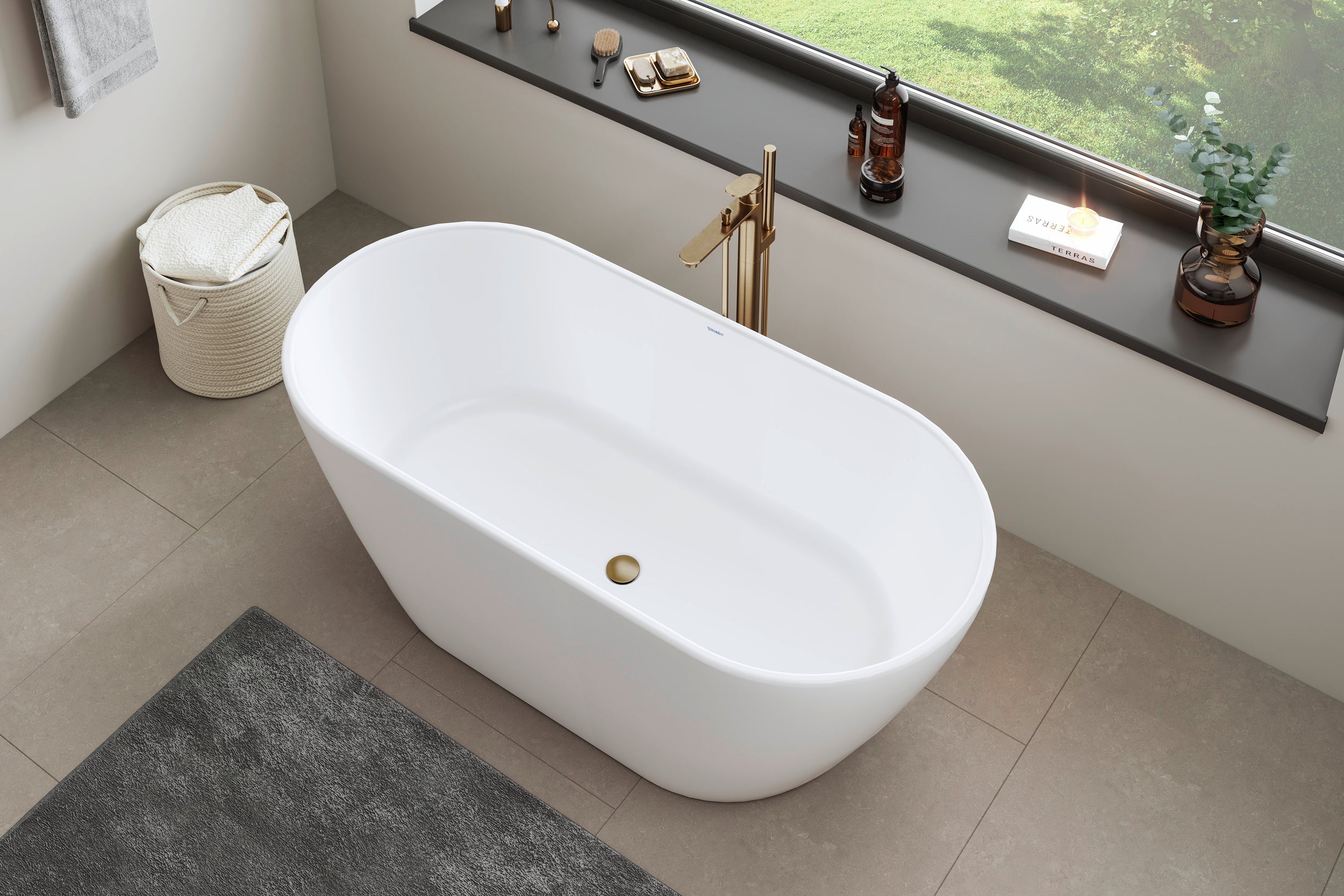 Duravit Wave ééngreeps staande badmengkraan - kleur instelbaar