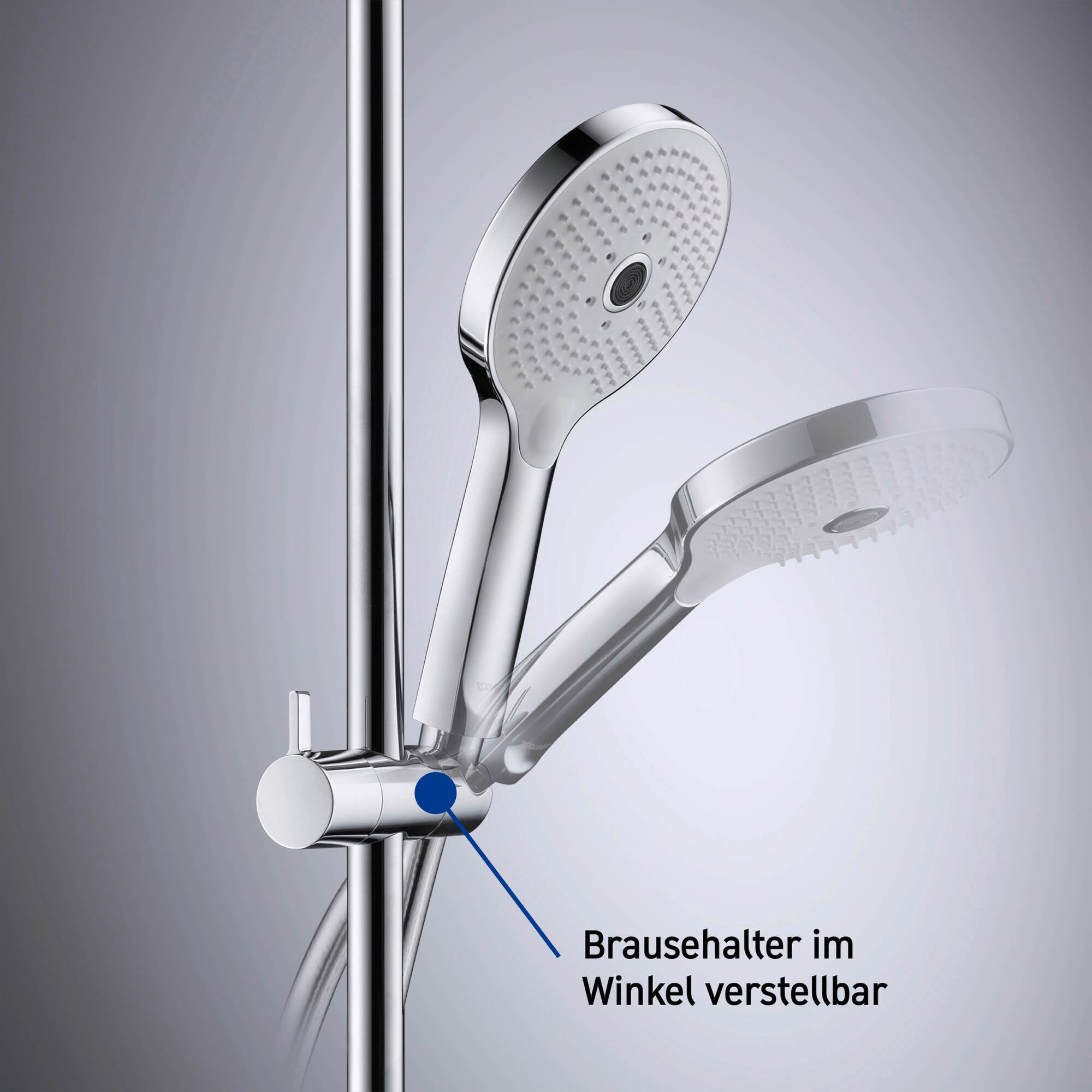 Duravit douchesysteem met thermostaat en glazen planchet