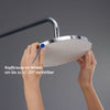 Duravit douchesysteem met thermostaat en glazen planchet