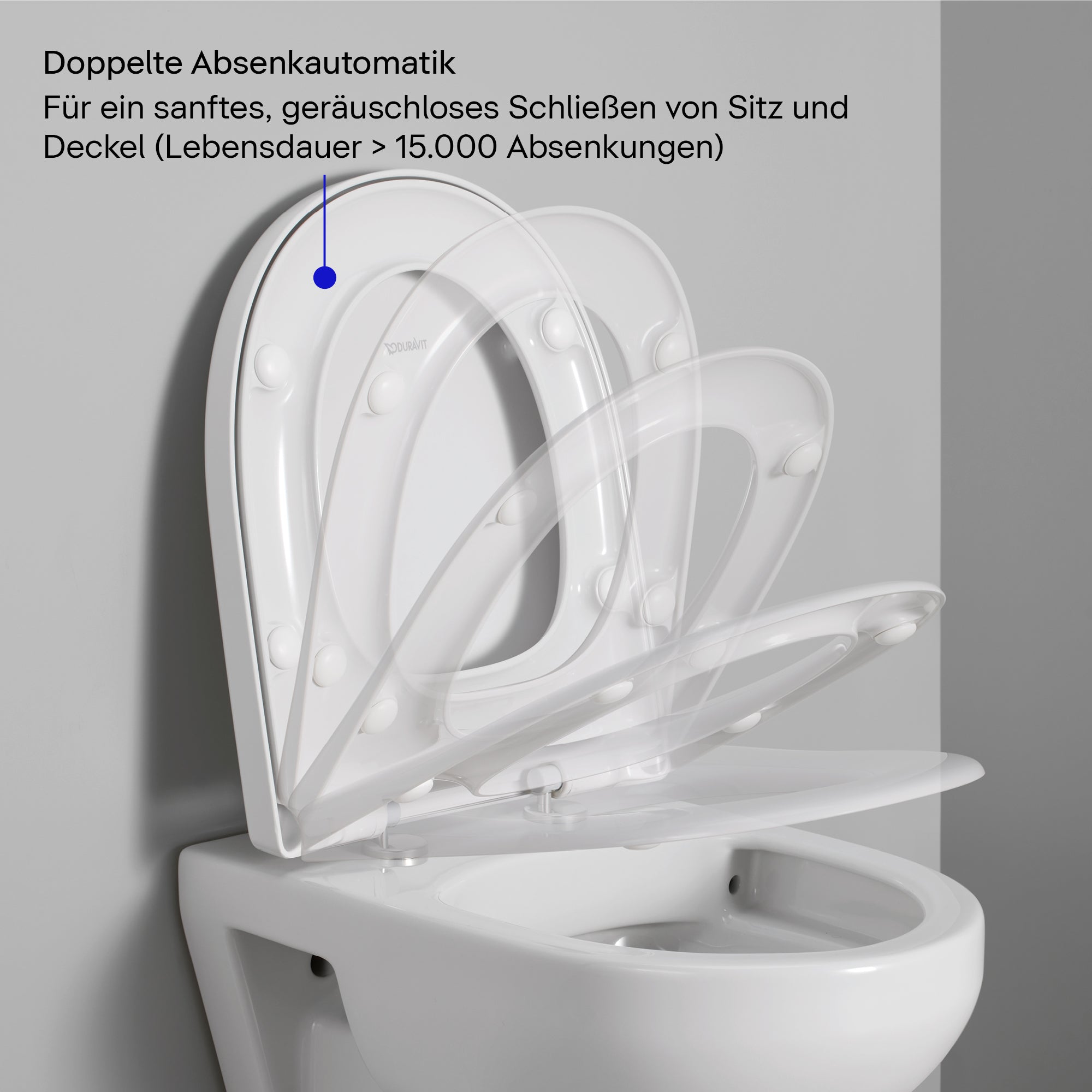 Duravit Univavo universele WC-bril met softclose, rond 