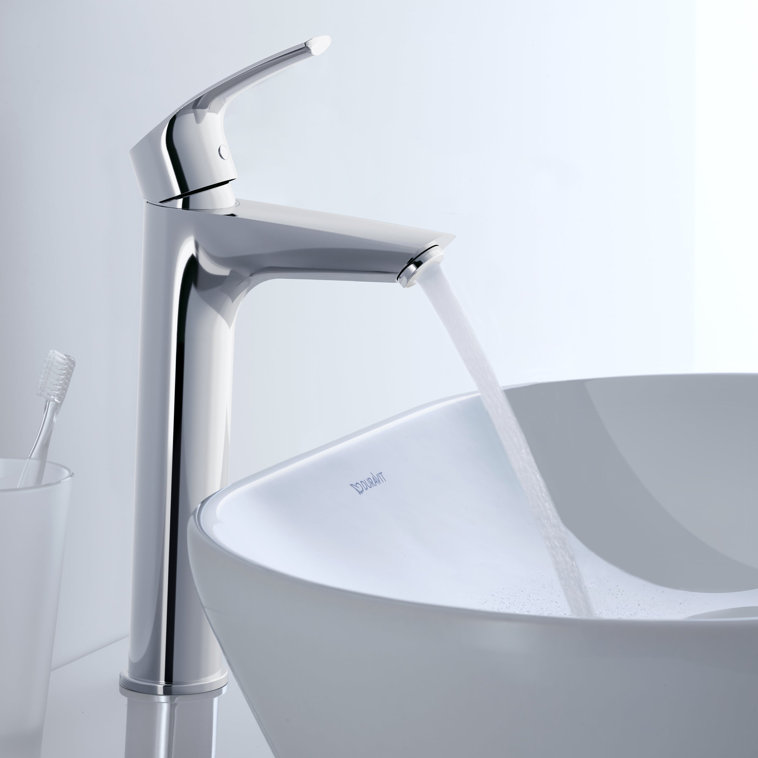 Duravit DuraVelez wastafelmengkraan, 27,2 cm (maat L), chroom