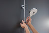Duravit douchesysteem met thermostaat en glazen planchet