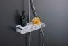 Duravit douchesysteem met thermostaat en glazen planchet