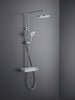 Duravit douchesysteem met thermostaat en glazen planchet