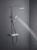Duravit douchesysteem met thermostaat en glazen planchet