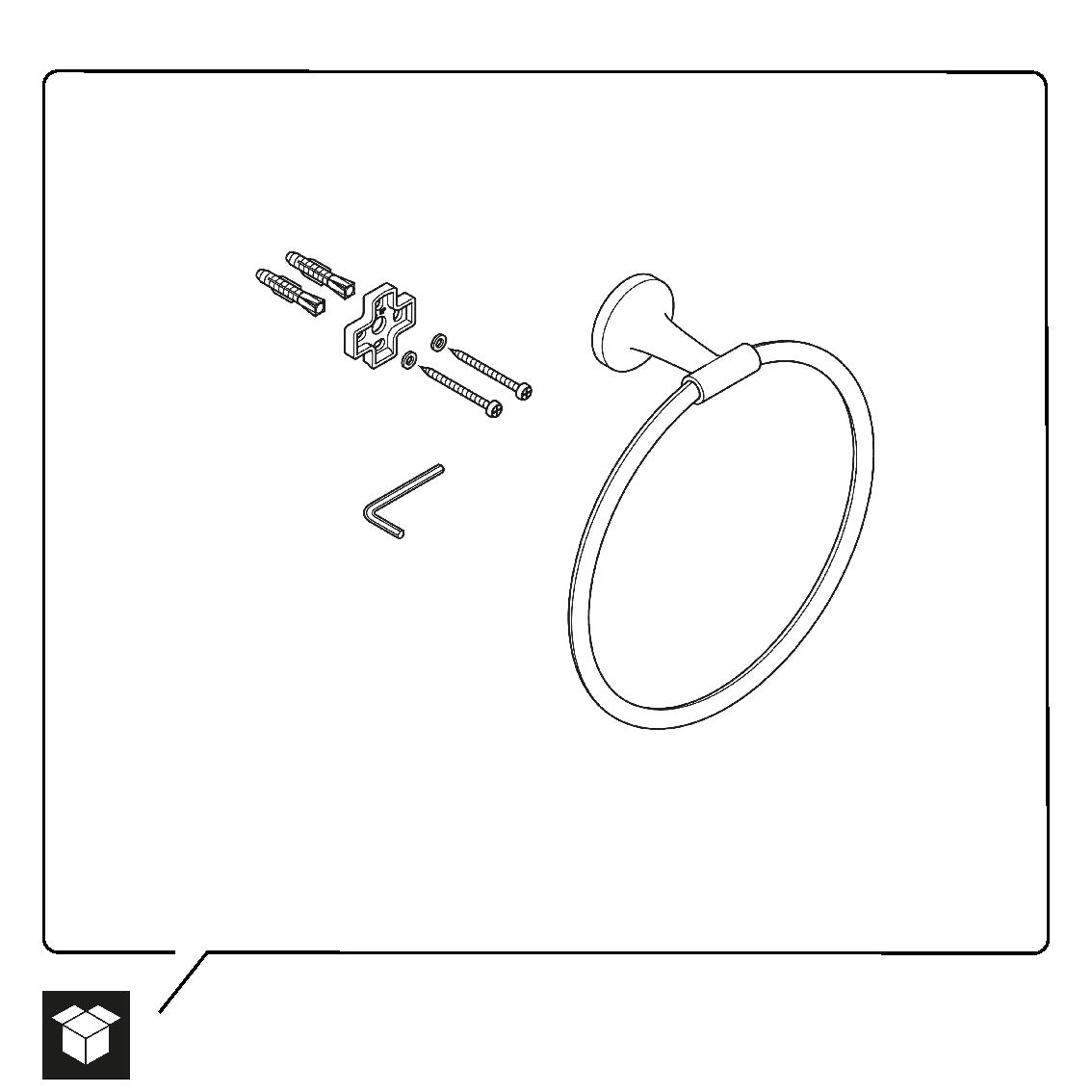 Duravit Starck T handdoekring