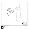Duravit Starck T toiletborstelset 