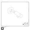 Duravit Universal wand-aansluitbocht met douchehouder