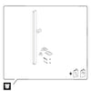 Duravit Universele douchestang