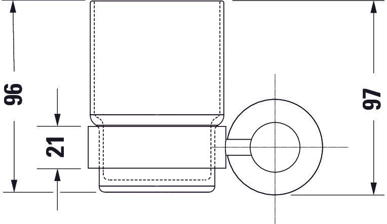 Duravit D-Code tandenborstelbeker