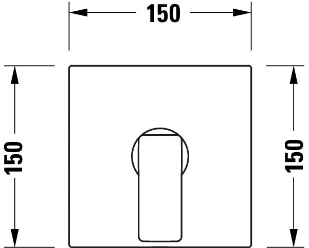Duravit Manhattan ééngreeps inbouw douchemengkraan