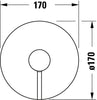 Duravit Circle ééngreeps inbouw douchemengkraan